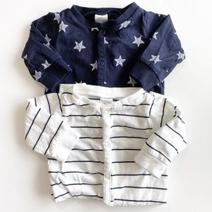 H&M Stars and Stripes Footless Sleepers